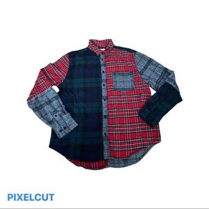 Patchwork plaid flannel